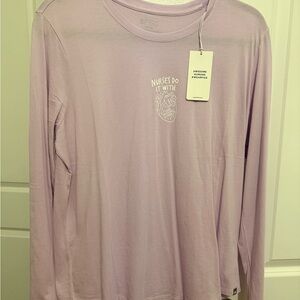 NWT Figs Lavender Graphic Long Sleeve Tee 💜